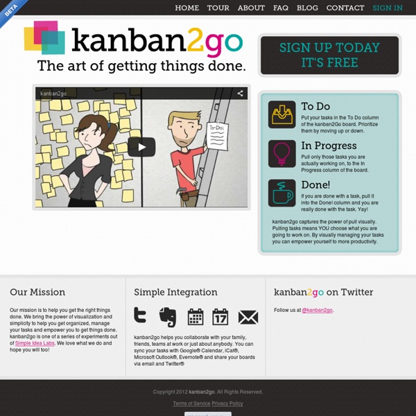 Kanban Productivity with kanban2go