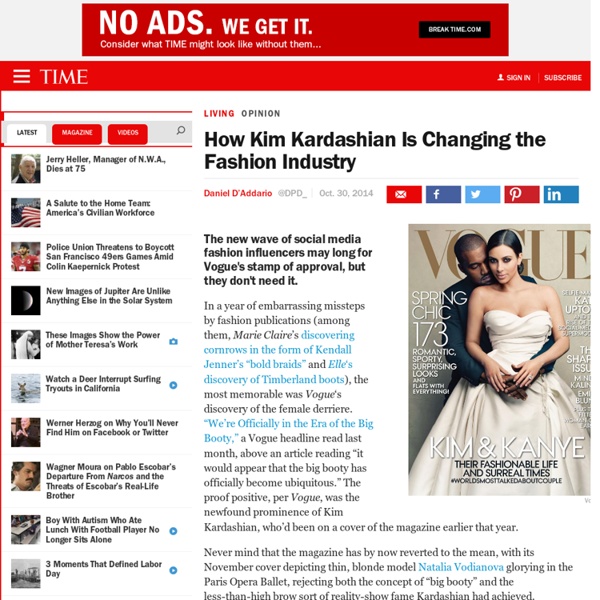 How Kim Kardashian Is Changing the Fashion Industry