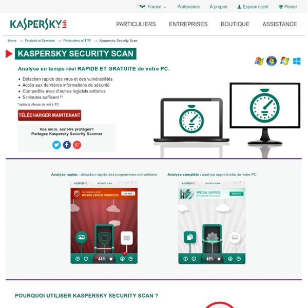 Scan antivirus gratuit en ligne - Kaspersky