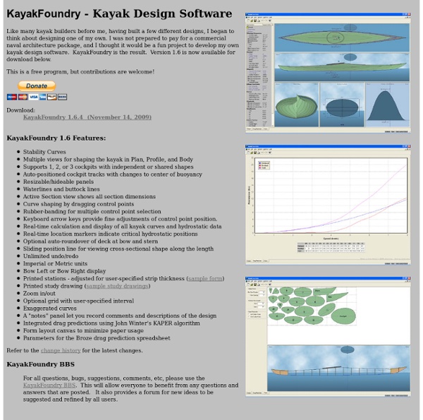 Kayak Design Software