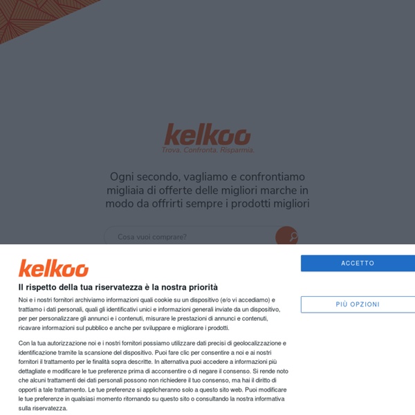 Kelkoo - il motore di ricerca per lo shopping on line