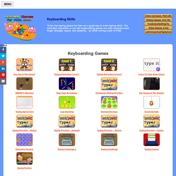 Keyboarding Games for Kids - Learning to Type Games for Kids