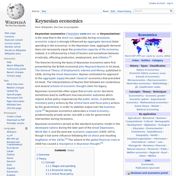 Keynesian economics - Wiki