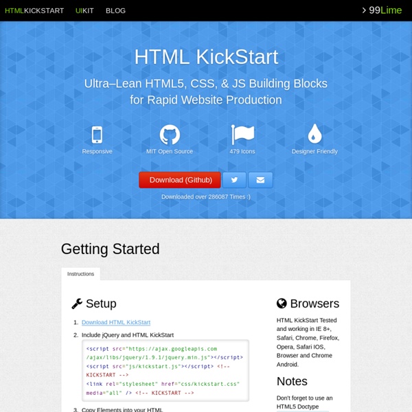 HTML KickStart