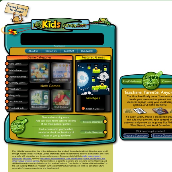 Kids Games -  Play Educational and Fun Online Kids Games! Play Kids Games.
