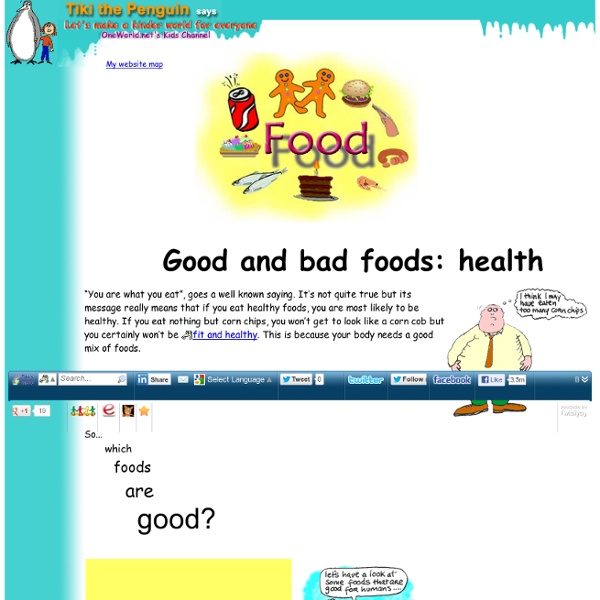 Kids' guide to food: Good foods, bad foods and your health