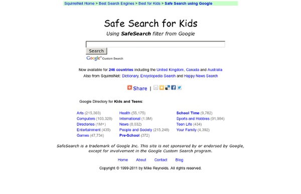 For Kids: Safe Search using Google