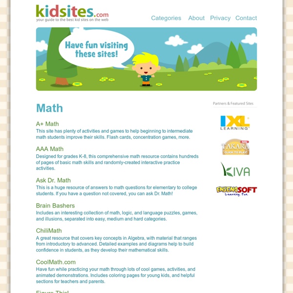 Math Sites for Kids