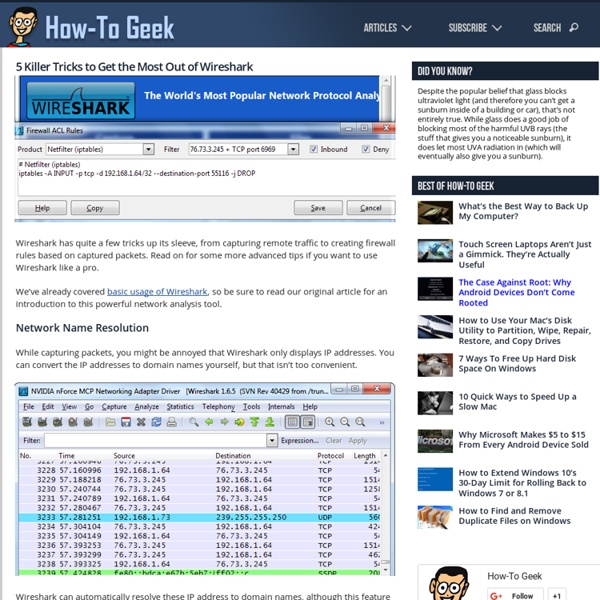 5 Killer Tricks to Get the Most Out of Wireshark