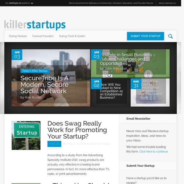 KillerStartups - Where Internet Entrepreneurs Are The Stars
