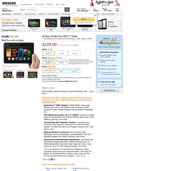 Kindle Fire HD - Most Advanced 7" Tablet - Only $199
