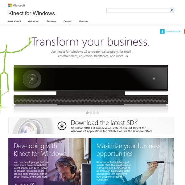 Kinect for Windows SDK - Microsoft Research