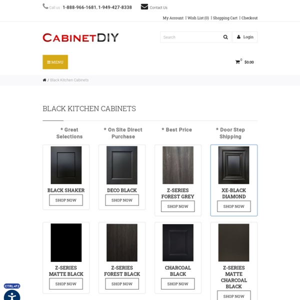 Black Kitchen Cabinets, Black Cabinets – Cabinet DIY