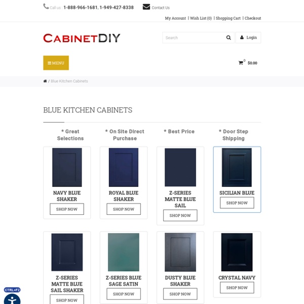 Blue Kitchen Cabinets, Blue Cabinets – Cabinet DIY