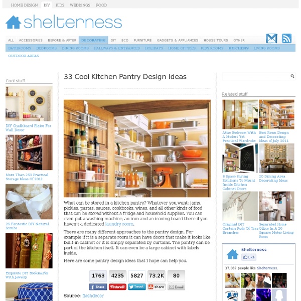 33 Cool Kitchen Pantry Design Ideas