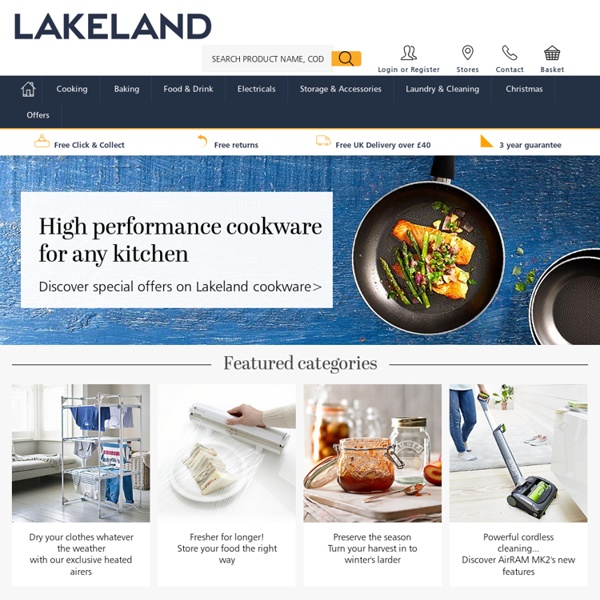 Lakeland, the home of creative kitchenware