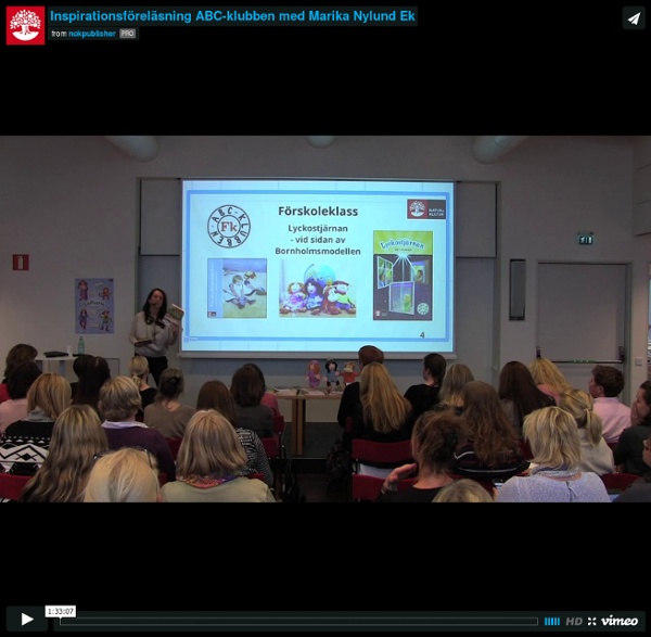 Inspirationsföreläsning ABC-klubben med Marika Nylund Ek from nokpublisher on Vimeo