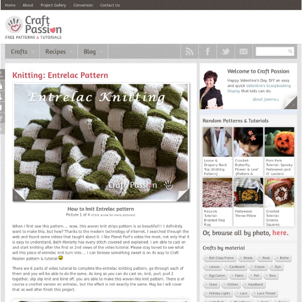 Knitting - Entrelac Pattern