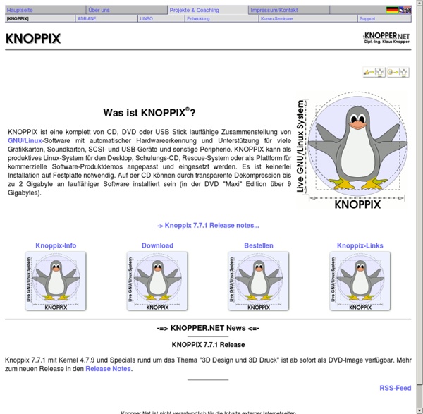 KNOPPIX Linux Live CD