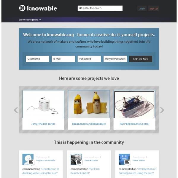 Knowable.org - connecting makers. worldwide.