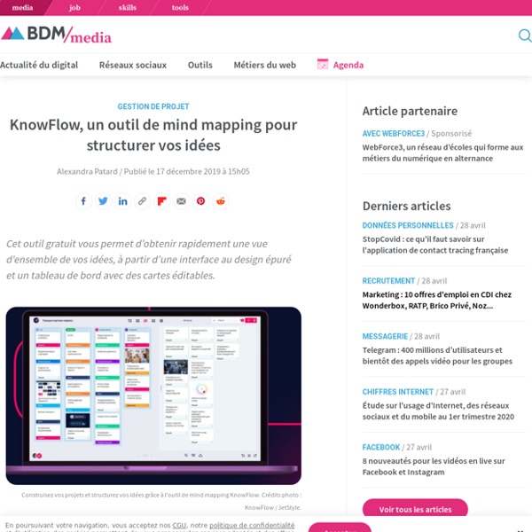 KnowFlow, un outil de mind mapping pour structurer vos idées