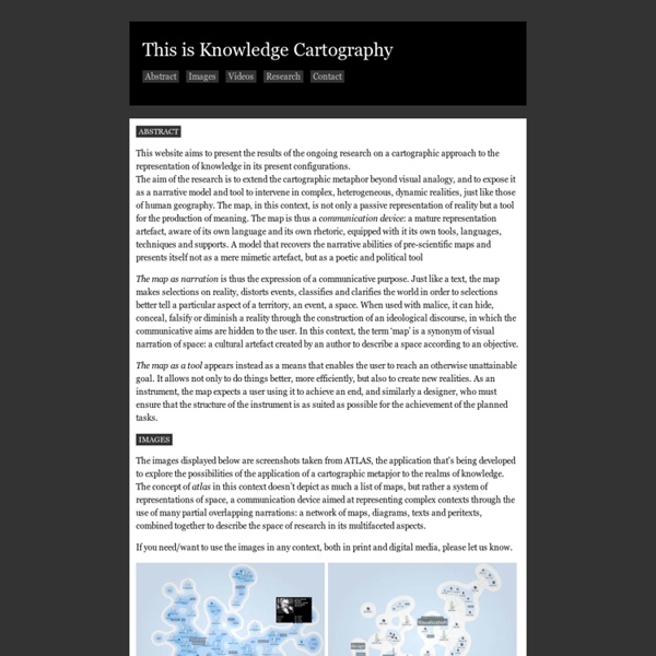 Knowledge Cartography