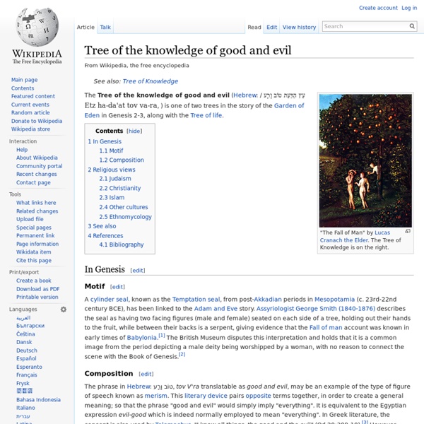 Tree of the knowledge of good and evil