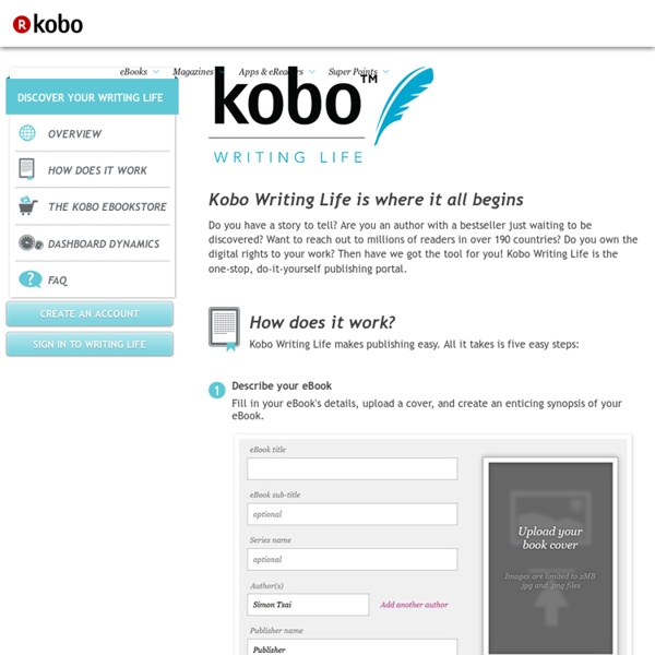 Writing Life – Self-publish eBooks with Kobo