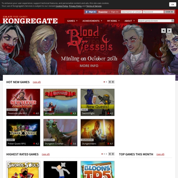 Kongregate: Play free games online