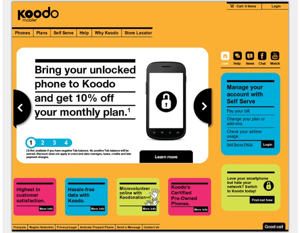 Koodo Mobile - Home - Mobile Phones, Cell Phones