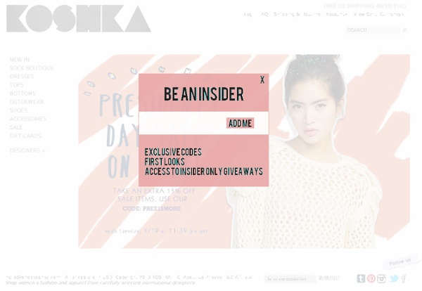 Shopkoshka.com - Shop Japanese & international designer fashion, women's clothes, Tsumori Chisato