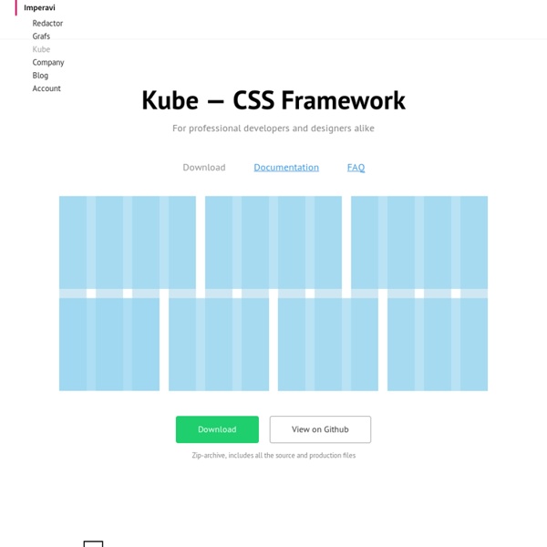 Kube CSS-framework for professional developers