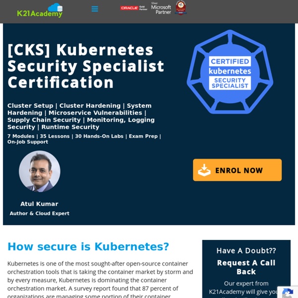 Kubernetes Security Specialist Training