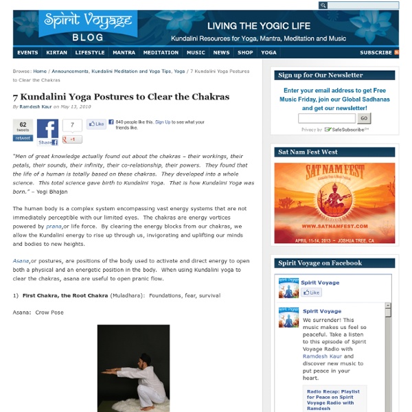 7 Kundalini Yoga Postures to Clear the Chakras