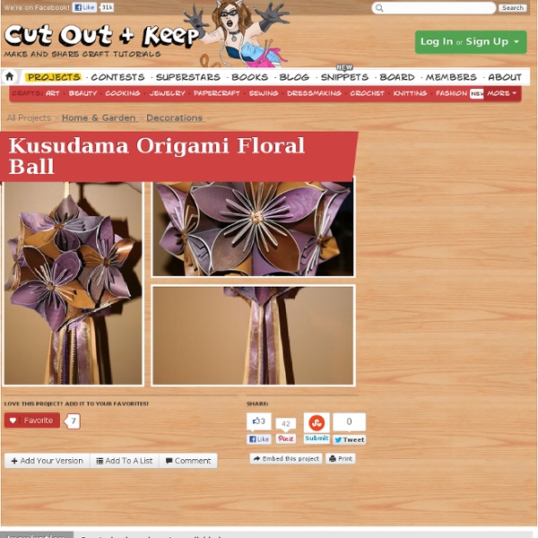Kusudama Origami Floral Ball