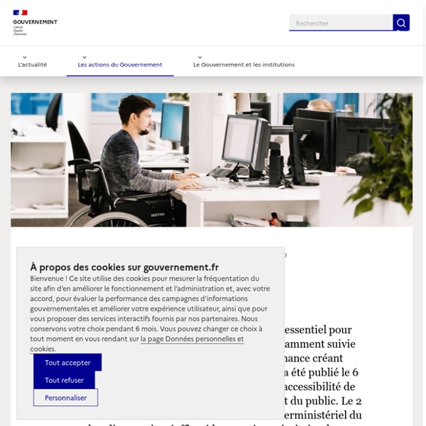 L'accessibilité - Gouvernement.fr