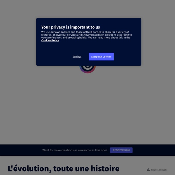 L'évolution, toute une histoire by blandine.bouvarel on Genial.ly