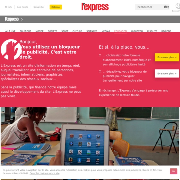 L'impasse de la tablette à l'école