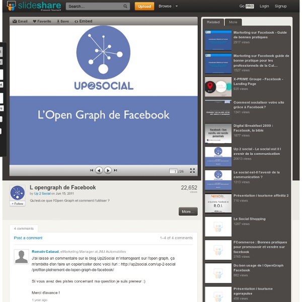 L'Open Graph de Facebook - Agence Up 2 social