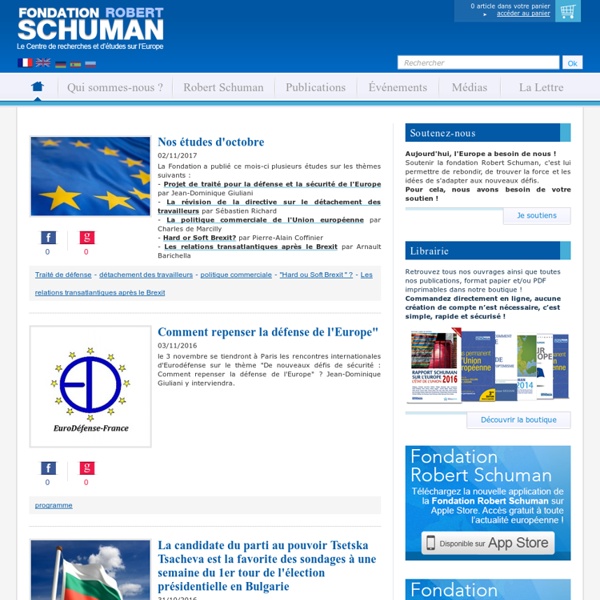 La Fondation Robert Schuman