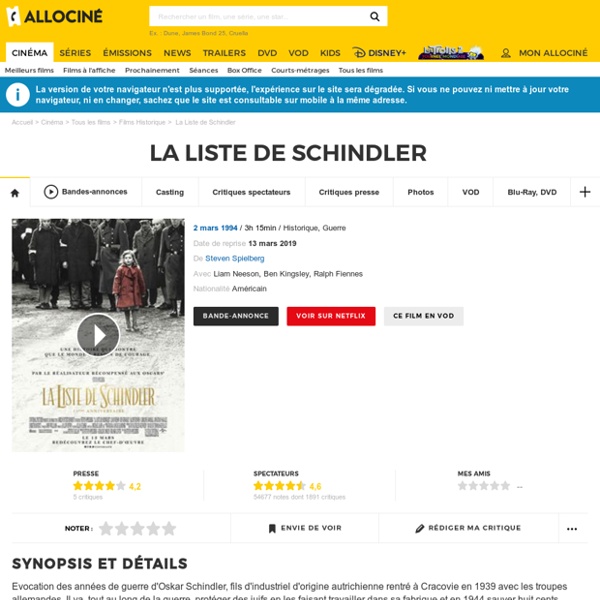 La Liste de Schindler - film 1993