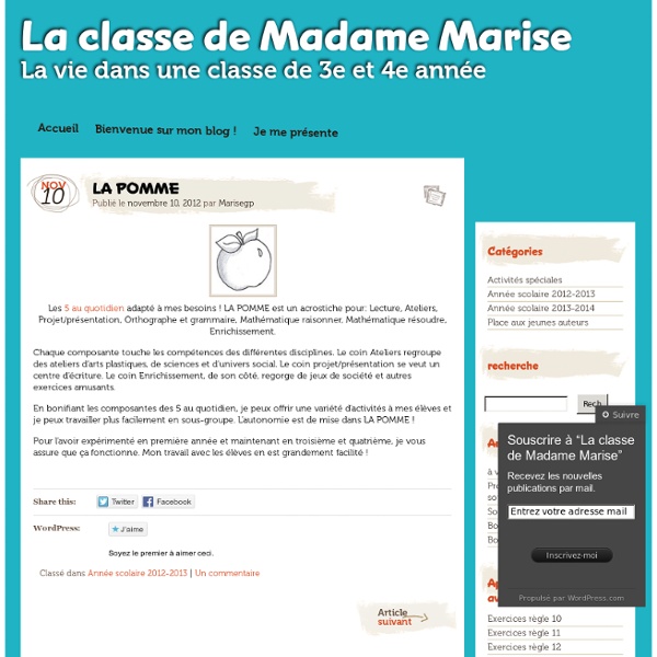 La classe de Madame Marise