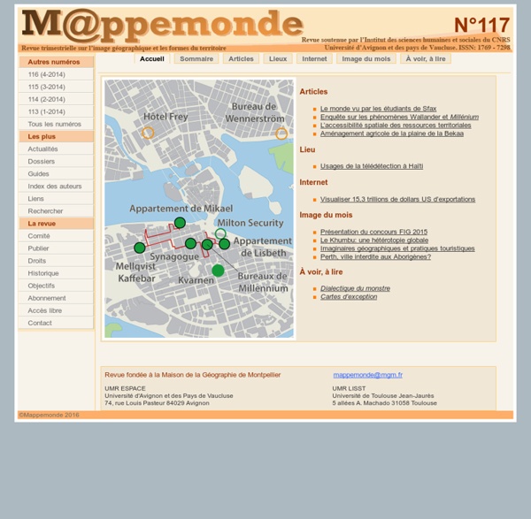 La revue Mappemonde