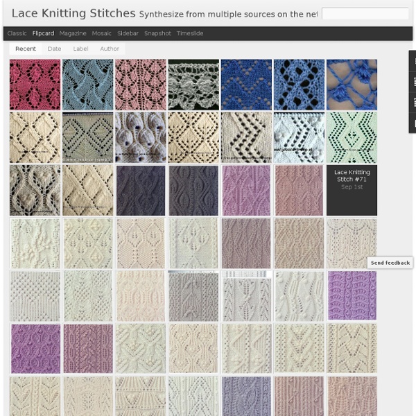 Lace Knitting Stitches