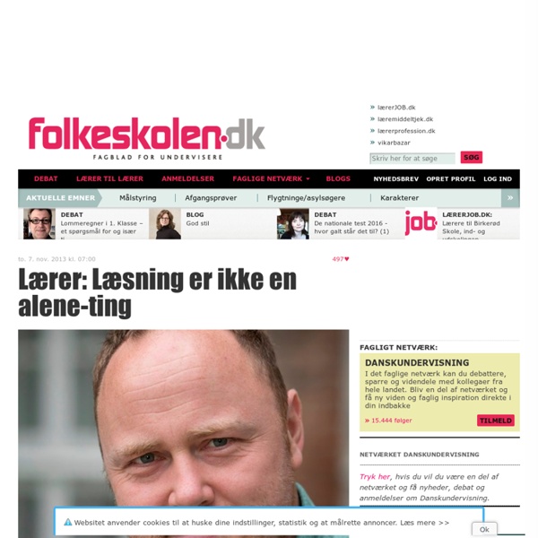 Lærer: Læsning er ikke en alene-ting