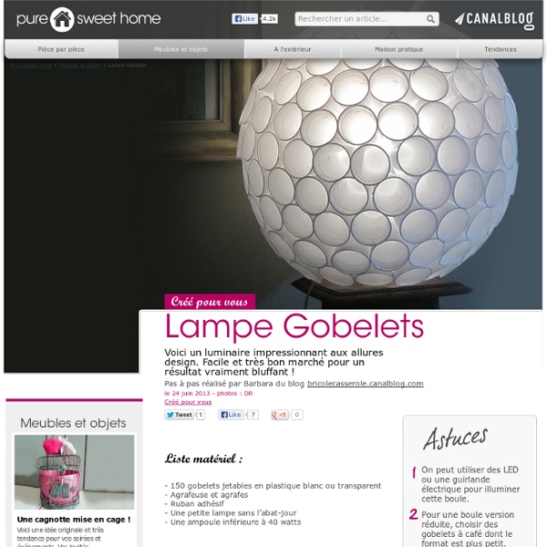 Lampe Gobelets - Meubles et objets
