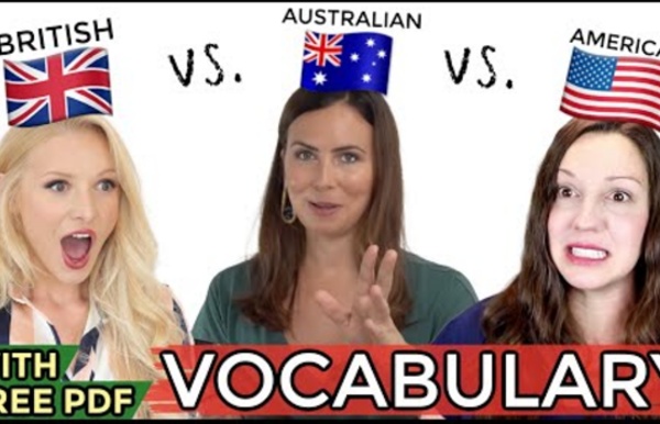 ONE language, THREE accents - UK vs. USA vs. AUS English!
