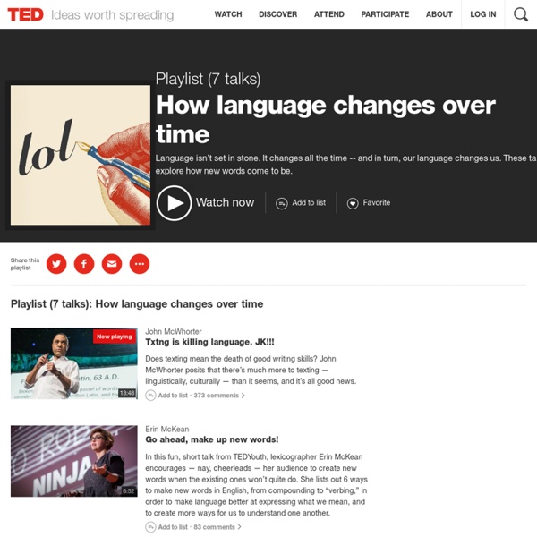 How language changes over time