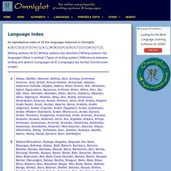 Language index