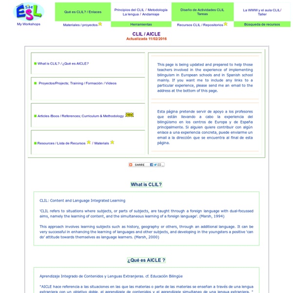 CLIL - Content and Language Integrated Learning- What is CLIL?